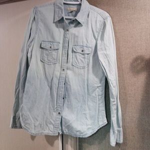 Denim long sleeve shirt